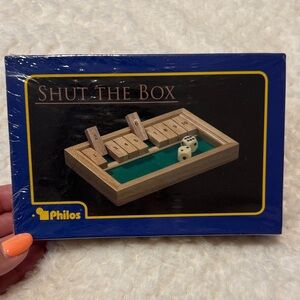 🆕 Philos Shut The Box Dice Game – Wooden Family Classic 🎲